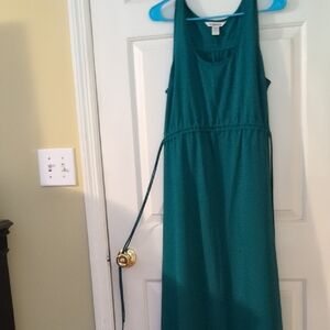 Athleta Teal Backless Dress